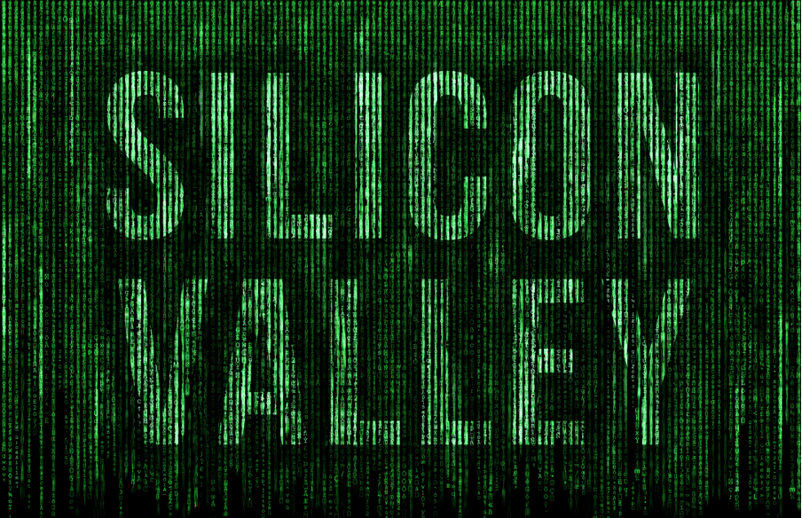 Green and black image that says 'Silicon Valley' for Resonate Growth's About This Blog