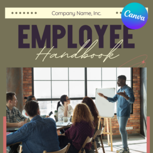 Employee Handbook Canva Template